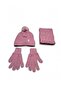 Kitti 9-15 Years Old Girls' Fleece Scarf, Beanie, Gloves 3-Piece Set - 2