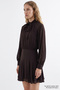 Regular Mini Dress with Scarf Accessory That Fits at the Waist - 3
