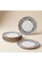 Rumi 6-Piece Porcelain Serving Plate Set 25 cm - Pattern and Color Guaranteed - 4