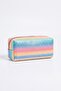 Glittery Rainbow Single Compartment Wallet Makeup Bag Pen Holder Pencil Case - 3