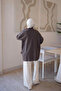 Brown Corsman Layered Shoulder Stone Embellished Knitwear Tunic - 5