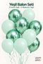 Chrome Green and Macaron Green Balloon Set 10-Piece Party Birthday Balloon Organization Decoration Product Description: