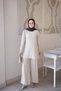 Stone-Colored Tunic and Pants Set - 2