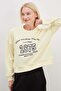 3 Threaded Unprinted 1875 Printed Oversize Sweatshirt - 4