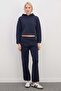 3 Thread Basic Stopper Hooded 2-Piece Tracksuit Set