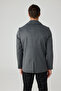 Men's Relaxed Fit Wool Double-Breasted Cashmere Overcoat Gray 4350Dngr - 6