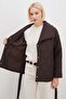 Waterway Patterned Belted Quilted Coat - 6