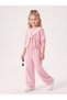 Girl's Striped Hooded Sweatshirt and Wide-Leg Sweatpants Set - 4
