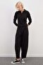 Elastic Waist Ribbed Shalwar Sweatpants - 8