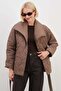 Waterway Patterned Belted Quilted Coat - 4