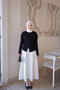 Black Waist Gathered Corsman Knitwear Cardigan - 2