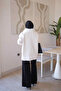 Cream Soft Fur Collared Angora Knitwear Cardigan - 5