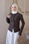 Brown Waist Drawstring Corsman Knitwear Cardigan
