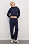 3 Thread Basic Stopper Hooded 2-Piece Tracksuit Set - 6