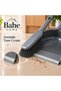 Brush and Dustpan Set, Dense Bristled Broom Brush and Dustpan |   Home Office Kitchen Cleaning Set - 3