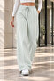 Women's High Waist Wide Leg Palazzo 3 Thread Sweatpants - Mint