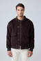 Men's Bomber Wool Cashmere Coat Brown 4352Dngr