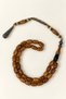 Specially Crafted Zeyve Amber Prayer Beads – Certified with Metal Tassel – Brown Veined - 6
