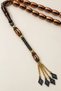 Specially Crafted Zeyve Amber Prayer Beads – Certified with Metal Tassel – Copper Black - 2