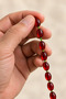 A. Kadir Bayraklı Master Craftsmanship Fire Amber Prayer Beads – Red Oval - 3