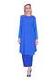 Combed Cotton Sleeve Tunic Blue - 2