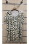 Women's Combed Cotton Blouse with Chain Detail on the Collar