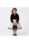 Girls' Plush Striped Bolero Jacket - Fur with Pearls for Weddings and Birthdays