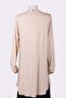 Combed Cotton Sleeved Tunic Beige - 3
