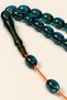 A. Kadir Bayraklı Master Craftsmanship Fire Amber Prayer Beads – Turquoise Oval - 2