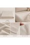 H&C 4 Piece Baby Duvet Cover Set Cream Coffee Striped 100X150 cm Duvet Cover Bed Sheet 2 Pillowcases - 5