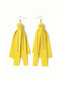 Gold Color Chain Earrings – Yellow Color Tassel Design