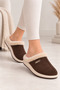 Slc K-1300 Soft Wool Winter Warm Women's House Slippers with Fur Inside - 3