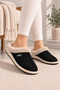 Slc K-1300 Soft Wool Winter Warm Women's House Slippers with Fur Inside - 3