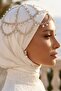 Pearl Modern Head Accessory Veil Bridal Crown Wedding Crown Engagement Crown - 2