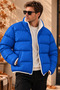 Unisex Double-Sided Plush Inflatable Coat with Zipper and Double Pockets, Thick Textured Filling, Oversized Winter Wear - 2