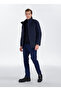 Navy Blue Men's Stand Collar Coat Ace007271011 - 2