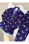 Rainbow Patterned Soft Feeling Long Sleeve Knitted Pajama Set - 7