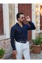 Linen Shirt Modern Fit Collared Buttoned - 3