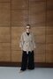 New Season Women's Oversize Belt Detailed Double-Breasted Collar Midi Trench Coat - 7