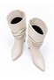 Women's Bellows Short Boots Beige Skin - 5