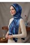 Cloud Pattern Bamboo Shawl New Cotton Stylish Shawl Navy Blue Night Blue