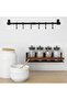®   Wall Mounted Decorative Spoon Holder and Mug Hanger with 6 Hooks - 4