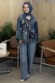 Bead Embroidered Denim Jacket - 4