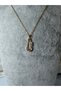 Steel Necklace Paperclip Model with Zircon Stone