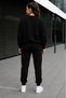 Unisex Winter Sweatshirt Two Threaded Tracksuit Set Oversize Casual Sportswear Robotic Bear Print - 4