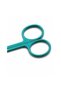 Professional green leather scissors - 2