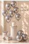 Chrome Silver Balloon 10Pcs Shiny Silver Color Birthday Balloon Party Balloon Engagement Promise Wedding Baby Shower Party Ornament Decoration Balloons - 2