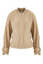 Women's Zippered Capsule Back Bomber Jacket