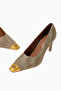 Regent Court 90 Pumps, Elegant Heels with Fabric and Vintage Details - 2