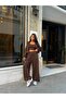 Women's Hooded Zippered Bottom Top Set - 4